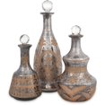 Acadia Glass Decanters Set of 3