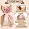thumbnail image 3 of Boho Bow Bunny Goodie Bags for Egg Hunts, DIY Bunny Gift Boxes with Neutral Bow Ribbon, Spring Party Favor Bags for Classroom Treats and Easter Gifts For Classroom Trefor Classrofor, 3 of 8