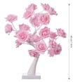 thumbnail image 4 of Lámpara de Árbol Pequeña de Rosas 24 Luces LED ANGGREK Blanco Rosa, 4 of 8