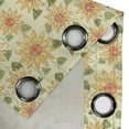thumbnail image 5 of Ambesonne Sunflower Grommet Curtain, Patchwork Style Art, 50" x 54", Olive Green Orange, 5 of 6