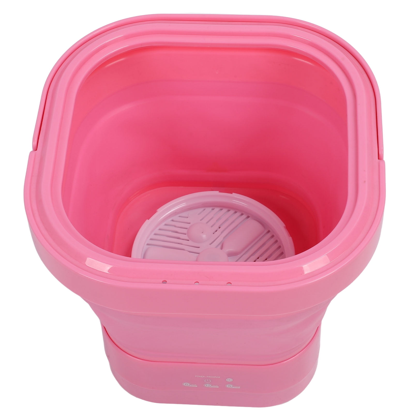 Mini Portable Bucket Washer, Powerful Compact Folding Washing Machine, Clean & Spin Dry, Light Clothes Laundry for Travel Camping Apartment, Rechargeable Small Washer