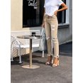 thumbnail image 5 of JOLIP Women's High Rise Khaki Distressed Ripped Straight Leg Jeans, 4-12, 5 of 7