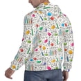 thumbnail image 6 of Fotbe Men's Hoodie with Chemical Flasks And Test Tubes Pattern - Kangaroo Pocket Pullover Hooded Sweatshirt, Perfect for Daily Wear, Travel, and Home-Small, 6 of 7