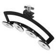 thumbnail image 1 of WRITWAA 1Pcs Kit de Tambourin Montable Symbal Hihat Argent Cymbales, 1 of 7