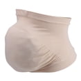 thumbnail image 2 of Cinturón de soporte abdominal para embarazadas, sin costuras, banda elástica, para el cuidado prenatal (beige L), 2 of 9