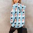 thumbnail image 4 of Hoodies for Women Oversized Winter Plush Cute Sweatshirts Pullover Trendy Fall Winter Clothes with Christmas Print for Comfortable Seasonal Wear,Blue,XL, 4 of 6