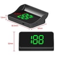 thumbnail image 3 of Head up Display Car GPS Digital Speedometer USB Plug and Play Automatic Brightness Adjustment Large Font Display with Sunshade for Cars Trucks Motorcycles Black 1 Pc, 3 of 6