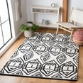 thumbnail image 2 of SAFAVIEH Metro Peronel Diamond Area Rug, Black/Ivory, 6' x 6' Square, 2 of 8