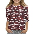 thumbnail image 2 of Bnwani Long Sleeve Toddler T Shirt Crew Neck Casual Printed Tops 4-5t, 2 of 6
