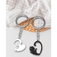 thumbnail image 5 of Collares a juego de gatos Collares para mejores amigos Collar de la amistad con corazón Yin Yang Para 2 hechos de acero inoxidable, no se desvanecerá, 5 of 5