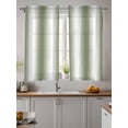 thumbnail image 2 of Green White Ombre Curtains 54 Inch Length,Sheer Curtains for Bedroom Living Room Window Country Pastoral Gradient Minimalist Rod Pocket Drapes Kitchen Curtains Small Half Window 42"x54" 2 Panels, 2 of 6