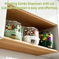 thumbnail image 3 of SharkTRUE Christmas Candy Dispenser, 360 Rotating Candy Dispenser 6 Compartments with Lid , Multi-grid Large Capacity Grain Storage Container, One-Button Dispensing for Snacks, for Snacks Cereals C-an, 3 of 8
