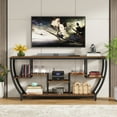 thumbnail image 6 of Tribesigns Sofa Console Table, 70.9 Inches Extra Long Console Table with Shelves, Rustic Behind The Couch Table with Storage, Industrial Table Behind Sofa Accent Table, 6 of 7