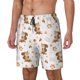 thumbnail image 1 of Balery Fall Squirrel Bañador para hombre, shorts de playa de secado rápido con entrepierna y forro de compresión-Small, 1 of 6