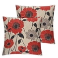 thumbnail image 2 of Nawypu Throw Pillow Covers Poppy Flower Red Nature Retro Seeds Spring Pillow Case  Cushion Cover for Home Party 2pcs, 2 of 6