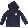 thumbnail image 2 of Carter's Little Girls' Fleece Hoodie and Pants 2-Piece Set Super Star Navy, 5T, 2 of 4