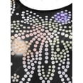 thumbnail image 3 of Camiseta Estampado Fuegos Artificiales de Talla Extra Rosegal  Mangas largas de talla grande, 3 of 5