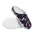 thumbnail image 3 of Lsque Retro Rabbit Flower Pattern Womens Comfort Cotton on Scuff With Memory Foam and Anti-skid Sole Slipper-35/36, 3 of 7