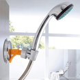 thumbnail image 5 of Support de Pommeau de Douche Ventouse Support Mural de Douche Réglable Ensemble Support Mural Universel Chromé pour Salle de Bain Marbre Verre Meta, 5 of 5