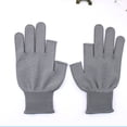 thumbnail image 4 of 1 Pair Sports Gloves Fingerless Anti-slip Sun Protection Polyester Open Finger Fishing Tea Picking Gloves Outdoor Sports-One Size,D, 4 of 7