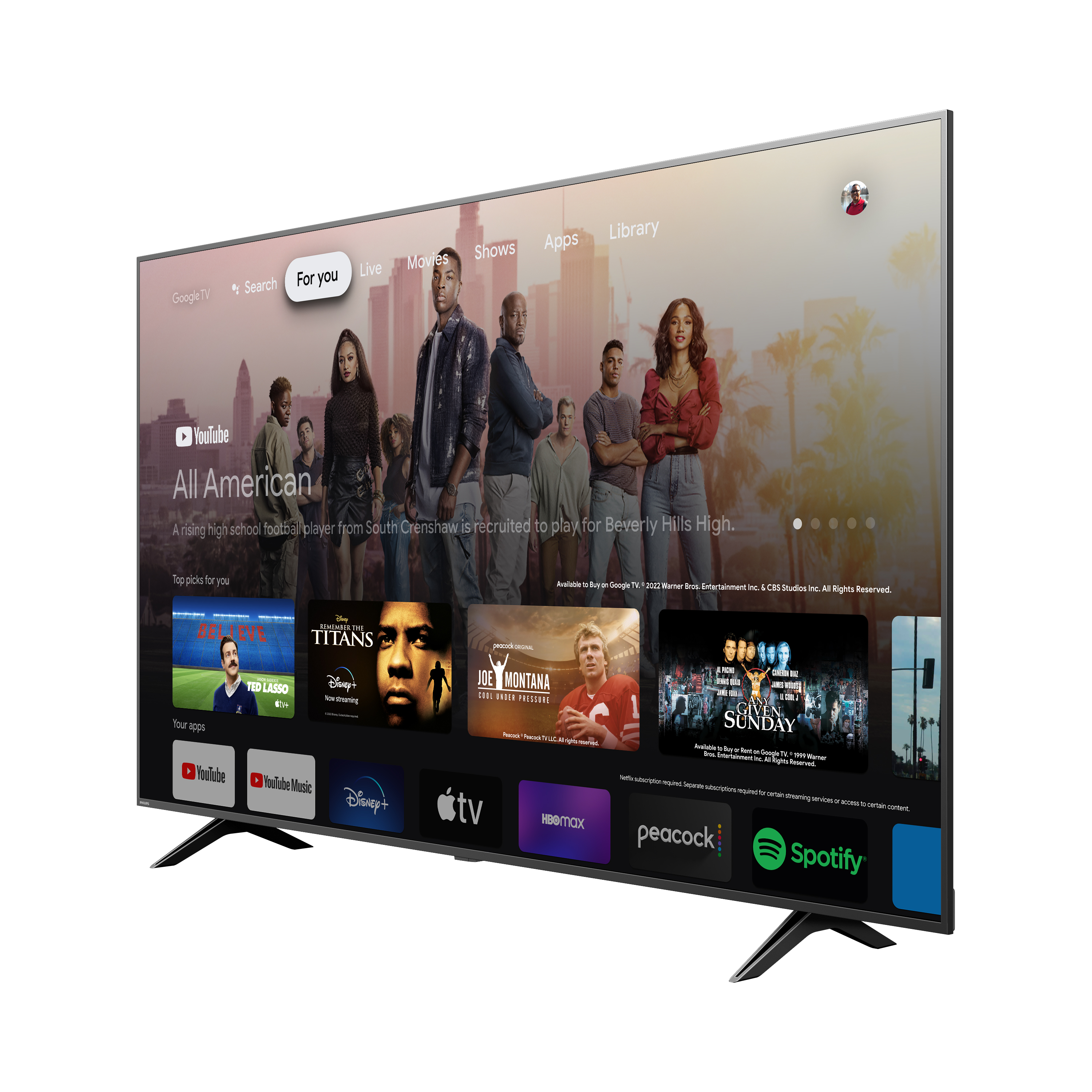 Philips 75" Class 4K Ultra HD (2160p) Google Smart LED TV (75PUL7552/F7) (New) - image 4 of 25