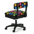 thumbnail image 2 of Arrow Adjustable Height Swivel Sewing and Craft Chair, Multiple Fabric, 2 of 5