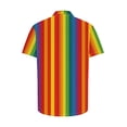 thumbnail image 5 of KyCheLot Men's Dress Shirts Stripe Summer Short Sleeve Collar Button down Shirt Casual Travel, 5 of 5