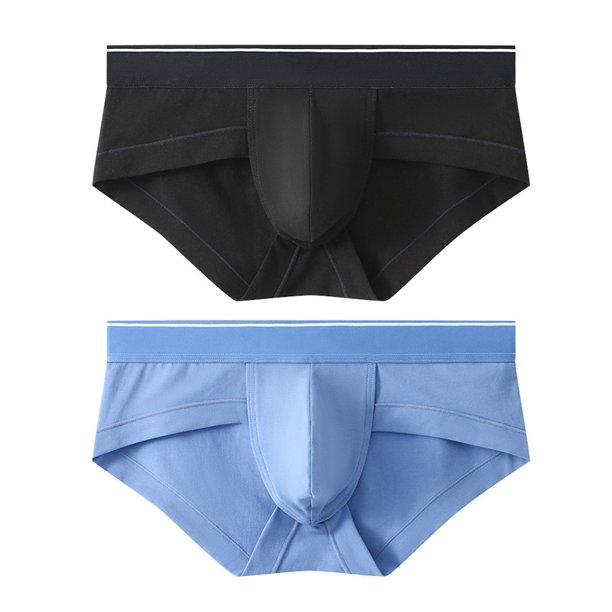Calzoncillos de algodón puro para hombre, transpirables, con forma de U, con bolsa grande, cintura baja, sexys, para jóvenes