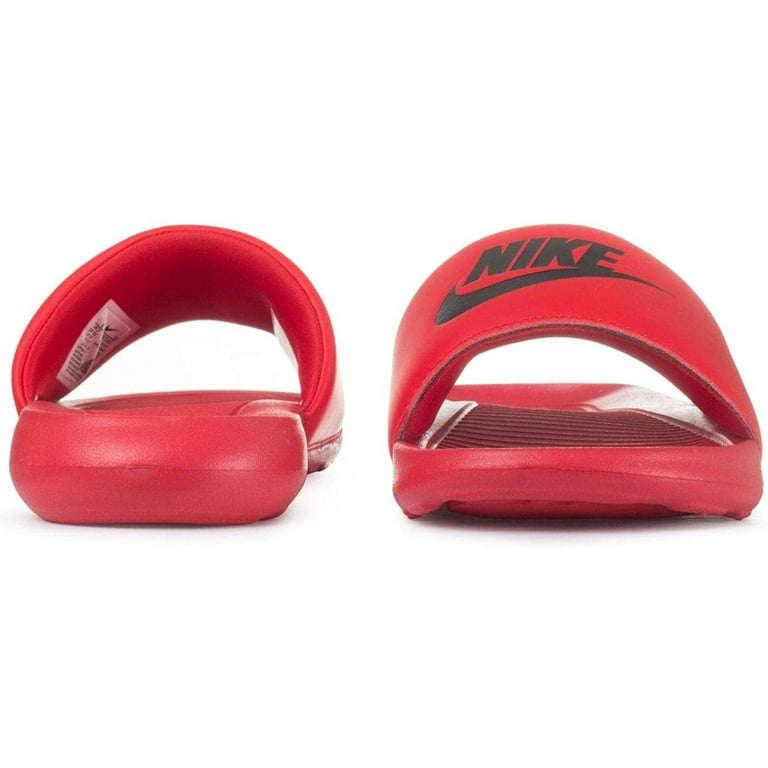 Nike Victori One Men s Slide Sandals Color Red Black Red Size 12 Walmart