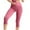 Pink, variant on Sakmal Athletic Womens Leggings Soft Gray Tummy Control High Waisted Yoga Pants 7/8th Solid Gym Leggings
