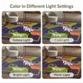 thumbnail image 7 of ODIKA 8'x10' Washable Area Rug Purple Green Vibrant Abstract Leafy Dynamic Geometric Design with Bold Accents for Living Room, Under Sectional, Family , Durable, Non-Slip, 7 of 7