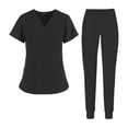 thumbnail image 1 of Unisex Scrub Set Enfermería Cuidado de la salud Terapeuta Enfermera Uniforme Suelto acogedor XXL Yuyangstore Pantalones superiores, 1 of 7