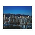 thumbnail image 4 of Vancouver Night Skyline Canvas Artwork Breathtaking Stunning Cityscape for Home Decor Ready to Hang, 4 of 18