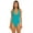Teal, variant on Women's Standard Ripple Rib Plunge One Piece Swimsuit-Bathing Suits, Atmosphere