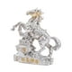 thumbnail image 5 of Adorno de caballo para el año de la prosperidad del Feng Shui, figura de caballo para habitaciones de invitados. Plata, 5 of 9