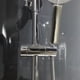 thumbnail image 2 of Soporte de cabezal de ducha universal para rieles de 19 a 25 mm, plástico ABS de ingeniería cromado, diseño de bloqueo seguro, revestimiento resistente a rayones, para baño, 2 of 5