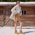 thumbnail image 7 of Ecetana Snow Boots for Women Winter Warm Ankle Boots Cozy Short Bootie With Side Zipper, 7 of 7