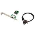 thumbnail image 1 of Tarjeta de red de 2,5 Gb, adaptador LAN Gigabit Ethernet de 2500 Mbps, 1 puerto RJ45 Mini PCIe para PC de escritorio, 1 of 4