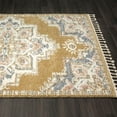 thumbnail image 3 of Luxe Weavers Yellow 8x10 Size Southwestern Area Rug, Stain Resistant Fringe Carpet, 3 of 9