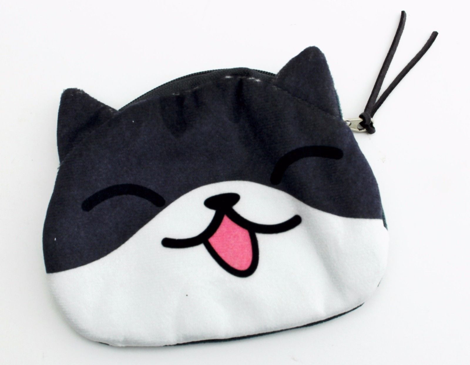 Smiling JuJu 3D  Print Cute  Cat  Coin Purse Pocket  Pouch 