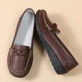 thumbnail image 5 of CHICVOMEY Women's Comfort Leather Loafers - Slip-On Walking Shoes with Arch Support, Non-Slip Soft Sole for Nurses, Work and Travel, 5 of 6