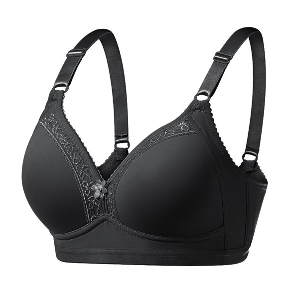 Jamsmile Women Tshirt Bra Comfortable No Steel Ring Supportive Wireless Push Up Bras Full Coverage Seamless T-Shirt Padded Bras