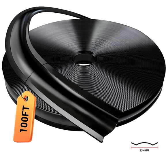 1" RV Trim Molding Insert, 100 FT Exterior Weather Stripping, RV PVC Cover Trim Molding, Heavy Duty Rubber Seal Strip, for Camper, Travel Trailer, RV Exterior Accessories