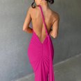 thumbnail image 7 of Kilaqueen Wedding Guest Dresses for Women One Shoulder Sleeveless Corset Pleated Backless Maxi Dress for Elegant Party Cocktail, 7 of 7