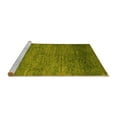 thumbnail image 2 of Ahgly Company Machine Washable Indoor Rectangle Abstract Yellow Modern Area Rugs, 8' x 10', 2 of 4