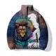 thumbnail image 2 of Gafas de sol de moda con estampado de león Chaquetas para hombre Ropa para hombre moderna y versátil Parka para hombre cómoda y cálida, 2 of 4