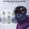 thumbnail image 6 of IC ICLOVER 2 Pack Full Face Ski Mask Balaclava Winter Thermal Fleece Hood Neck Warmer for Cycling Outdoors Sports - Blue+Blue, 6 of 7