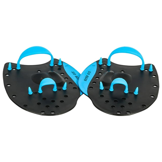 Pagaies d'Entraînement de Natation, Pagaies de Natation avec Sangles Réglables, Pagaies de Natation pour Adultes et Enfants, Accessoires de Natation Professionnels