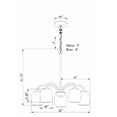 thumbnail image 2 of 2636-05-32-Forte Lighting-Felton - 5 Light Chandelier-21.75 Inches Tall and 23 Inches Wide-Antique Bronze Finish    -Traditional Installation, 2 of 2