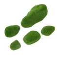 thumbnail image 2 of Bolas decorativas de musgo, 5 tamaños de musgo artificial, piedras cubiertas de musgo verde, piedras artificiales de musgo hechas con cuidado, 2 of 8